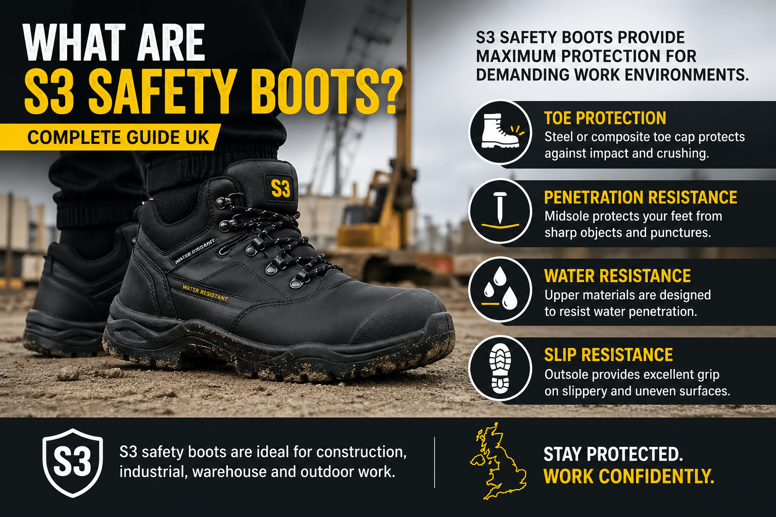 What Are S3 Safety Boots? (Complete Guide UK) - IronStep