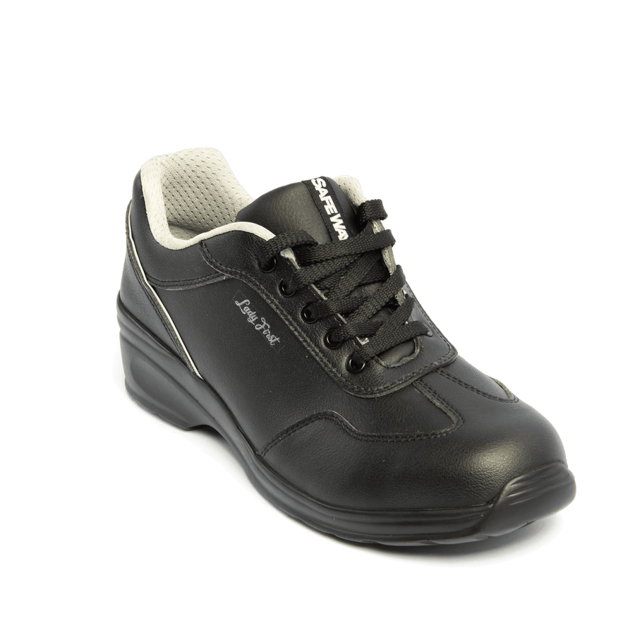 Himalayan 2502 S2/SRC Women's Black Microfibre Lace Safety Shoe