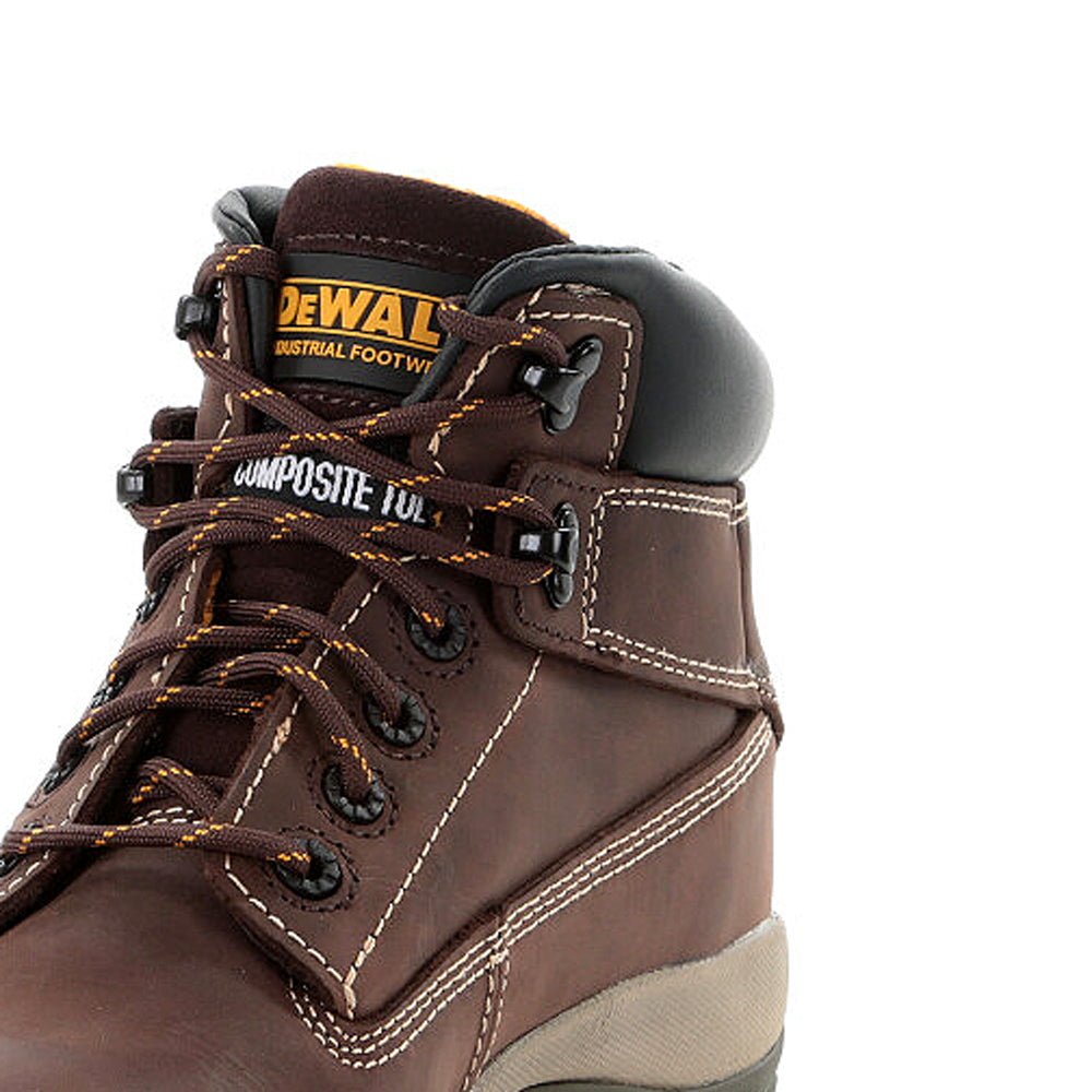 DeWalt Hammer Brown 100% Non - Metallic Safety Boot | Composite Toe S1P SRA | EN ISO 20345:2011 - Safety Boots