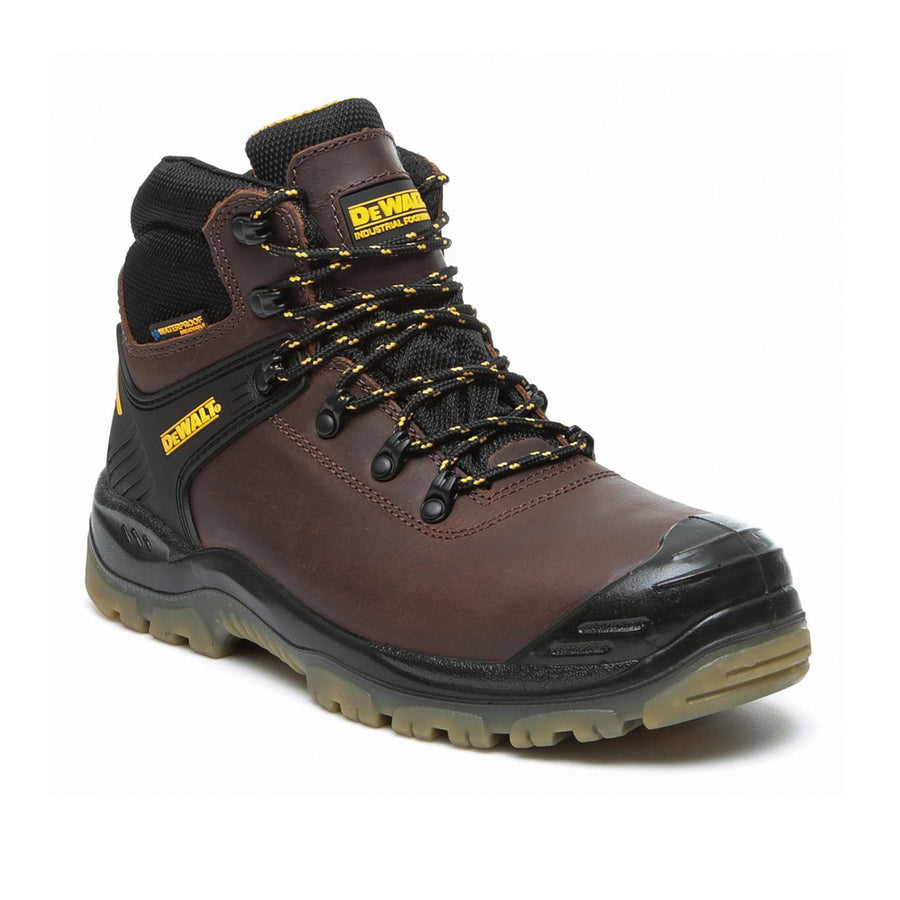 DeWalt Newark Safety Boots Brown Waterproof S3 Steel Toe