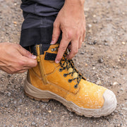 DeWalt Jamestown Wheat Wide Fit Side Zip Safety Boot | S3 SC FO LG HRO SR | EN ISO 20345:2022 - Safety Boots