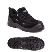 Apache AP302SM Black Suede Safety Trainer | Steel Toe S1P SRC | EN ISO 20345 - Safety Trainers
