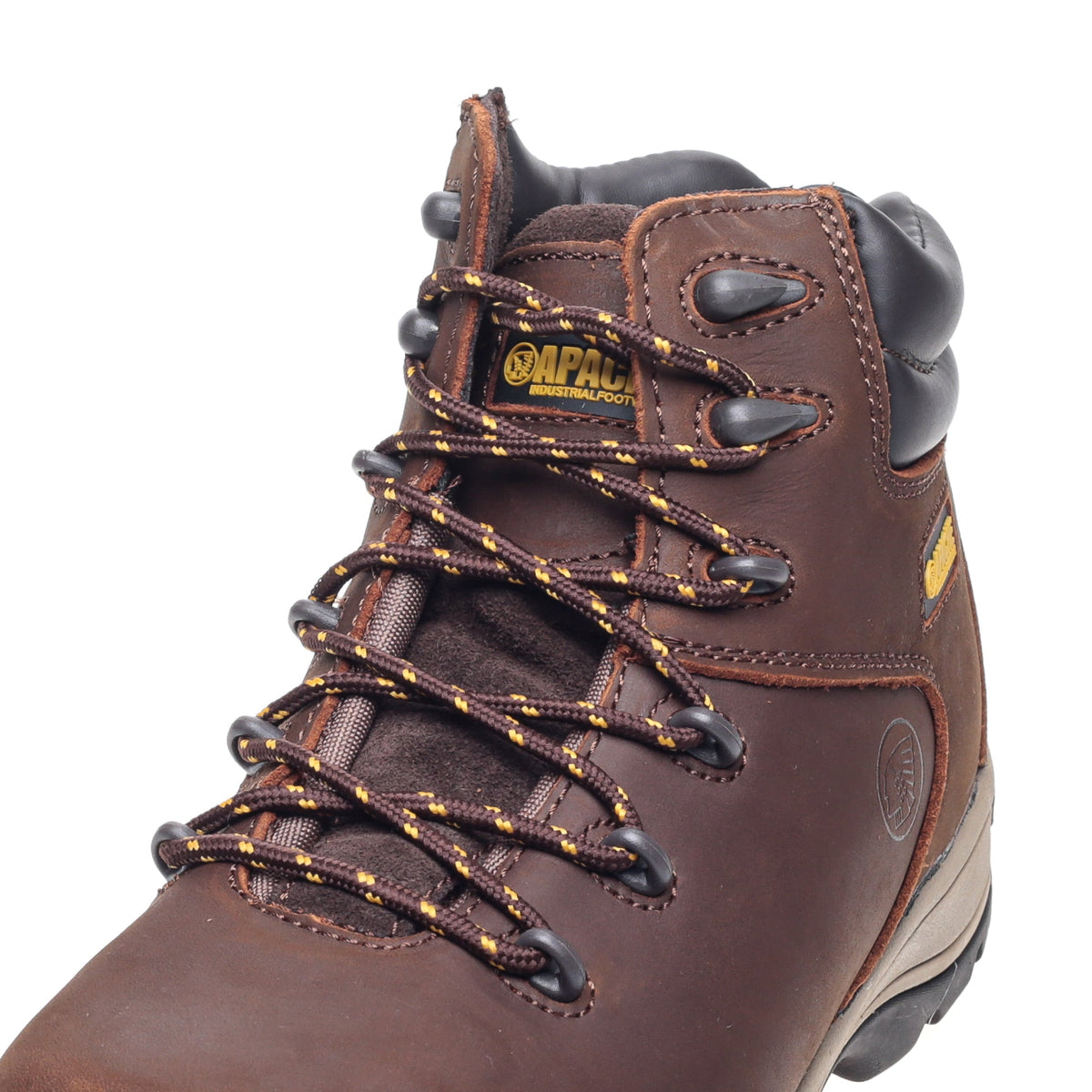 Apache AP315CM Brown Nubuck Safety Hiker Boot | Steel Toe Composite Midsole S3 HRO SRC | EN ISO 20345:2011 - Safety Boots