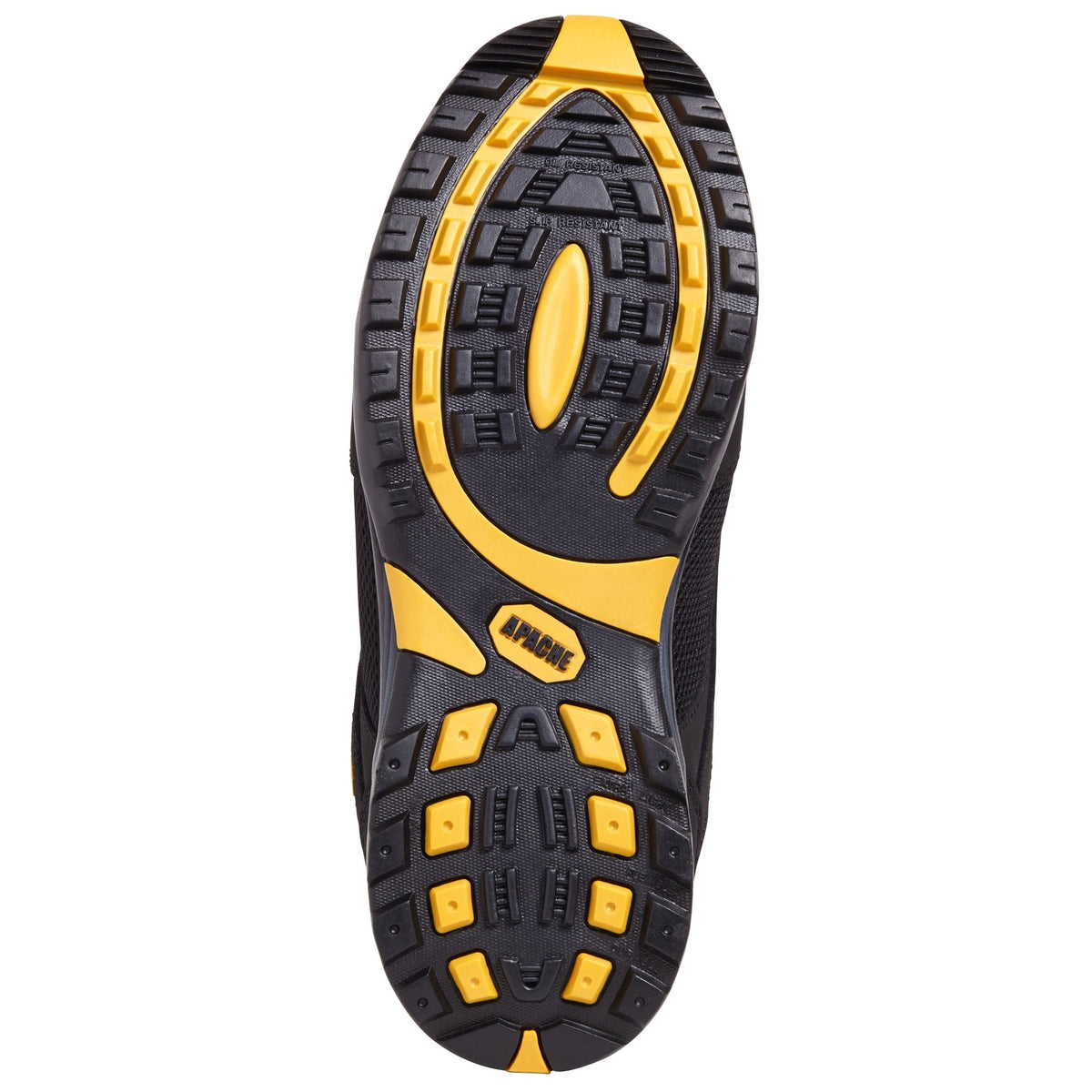Apache AP318SM Black Nubuck Mesh Safety Trainer | Steel Toe S1P SRA FO HRO | EN ISO 20345:2011 - Safety Trainers