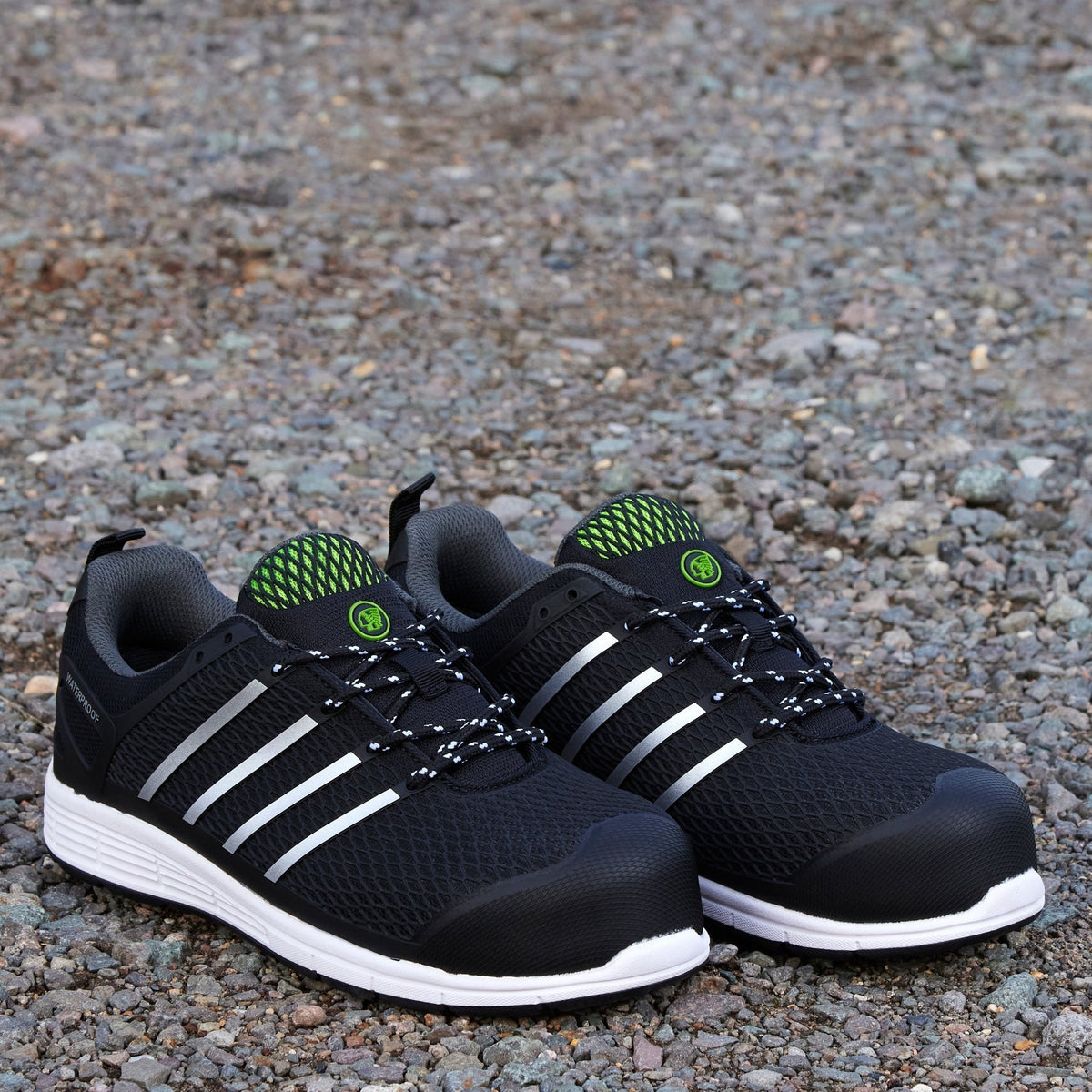 Apache Motion WR Black Waterproof Vegan Safety Trainer | S3 WR SRC | CE EN ISO 20345:2011 - Safety Trainer