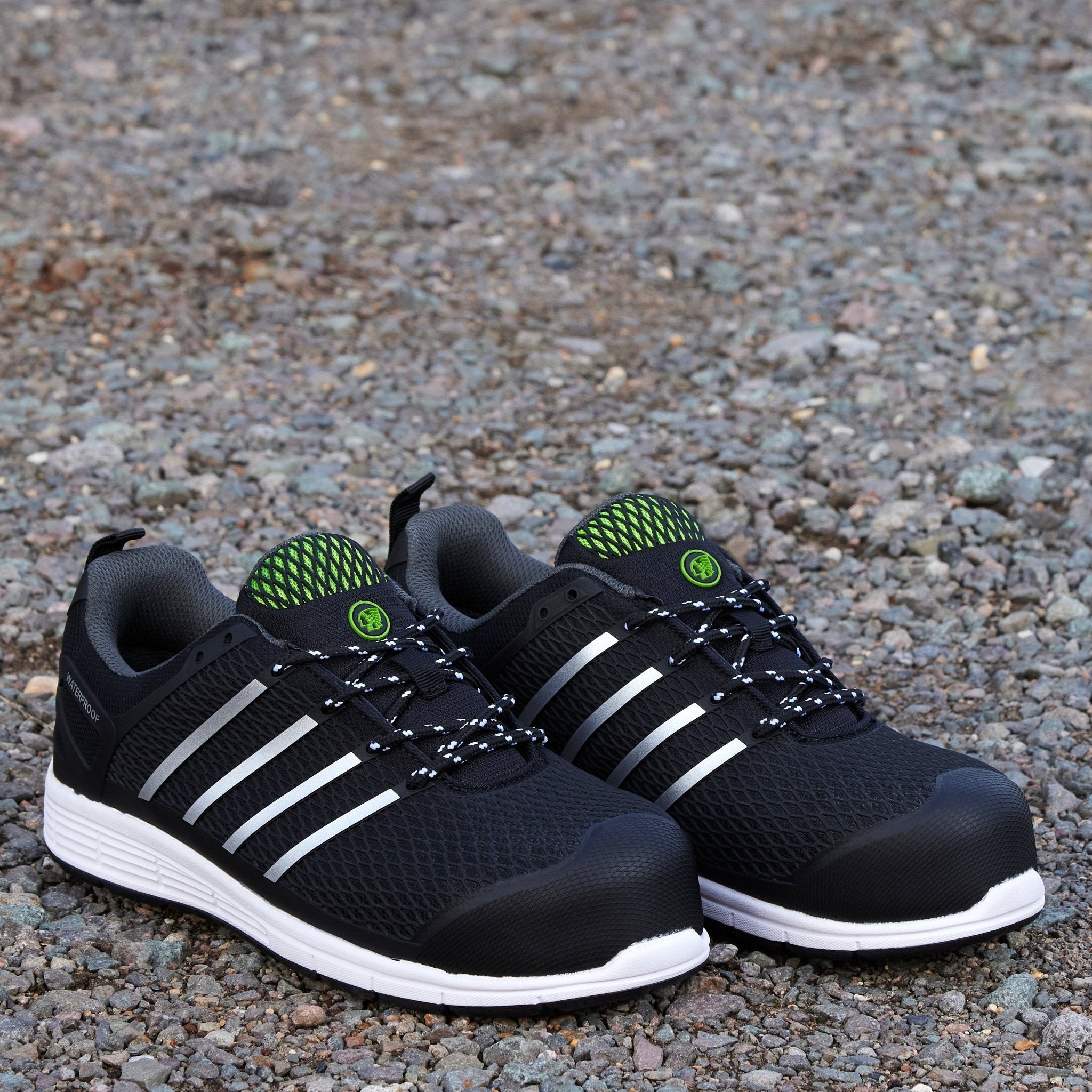 Apache Motion WR Black Waterproof Vegan Safety Trainer | S3 WR SRC | CE EN ISO 20345:2011 - Safety Trainer