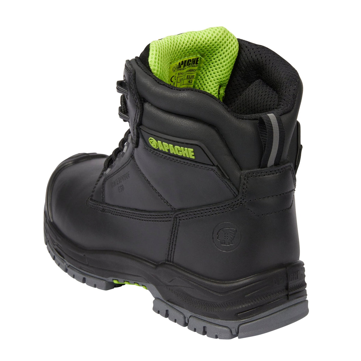 Apache Cranbrook Black Waterproof ESD Safety Boot - GTS Outsole | S7 ESD SR | CE EN ISO 20345:2022 - Safety Boots