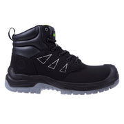 Apache Armstrong Black GRS Recycled Wide Fit Safety Boot | 100% Non - Metallic S3L SC LG FO SR | EN ISO 20345:2022 - Safety Boots