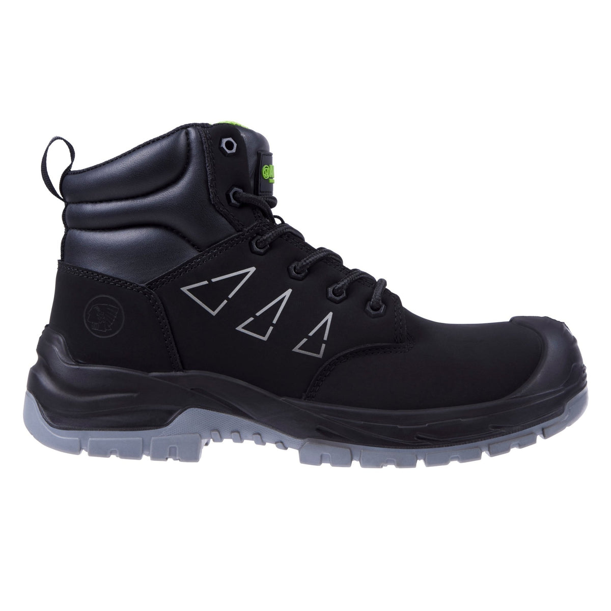 Apache Armstrong Black GRS Recycled Wide Fit Safety Boot | 100% Non - Metallic S3L SC LG FO SR | EN ISO 20345:2022 - Safety Boots