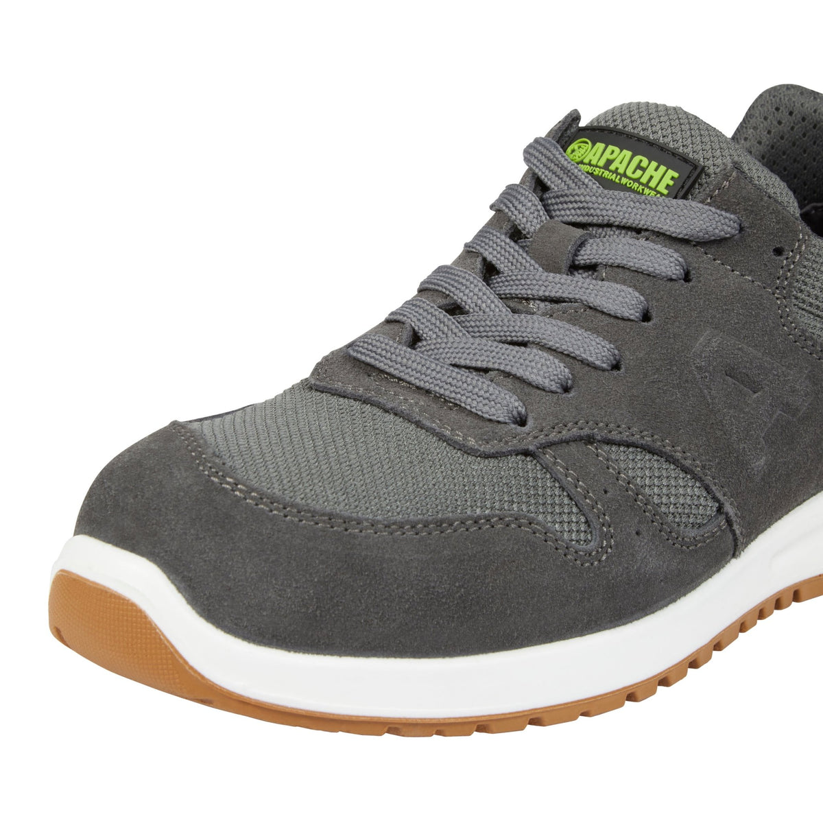Apache Winnipeg Charcoal Grey Suede Safety Trainer | S1 PS FO SR | CE EN ISO 20345:2022 - Safety Trainer