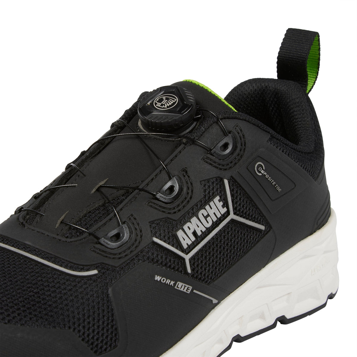 Apache Chatham Black Rebound EVA Wide Fit Safety Trainer | Composite Toe S1 PL HRO SR | EN ISO 20345:2022 - Safety Trainers
