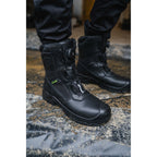 Apache Richmond Black GRS Recycled Leather ESD Combat Safety Boot | S7L SC LG FO HI CI SR | CE EN ISO 20345:2022 - Safety Boot
