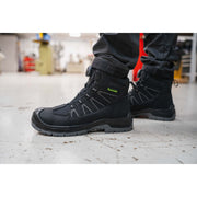 Apache Fort FITGO Black GRS Recycled Leather Waterproof ESD Safety Boot | S7L SC LG FO HI CI SR | CE EN ISO 20345:2022 - Safety Boot