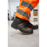 Apache Mission Brown Non - Metallic ESD Waterproof Safety Boot | S7S FO HRO SC LG HI CI SR | CE EN ISO 20345:2022 - Safety Boot