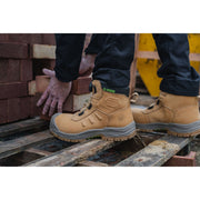 Apache Churchill Wheat FITGO Wide Fit Waterproof Safety Boot ESD | S7S SC LG HRO FO HI CI SR | EN ISO 20345:2022 +A1:2024 - Safety Boots