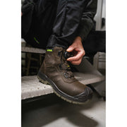 Apache Churchill Brown FITGO Wide Fit Waterproof Safety Boot ESD | S7S SC LG HRO FO HI CI SR | EN ISO 20345:2022 +A1:2024 - Safety Boots