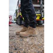 Apache Outback Stone Nubuck Zip Safety Boot | S3S HRO LG FO SC HI CI SR | CE EN ISO 20345:2022 - Safety Boot