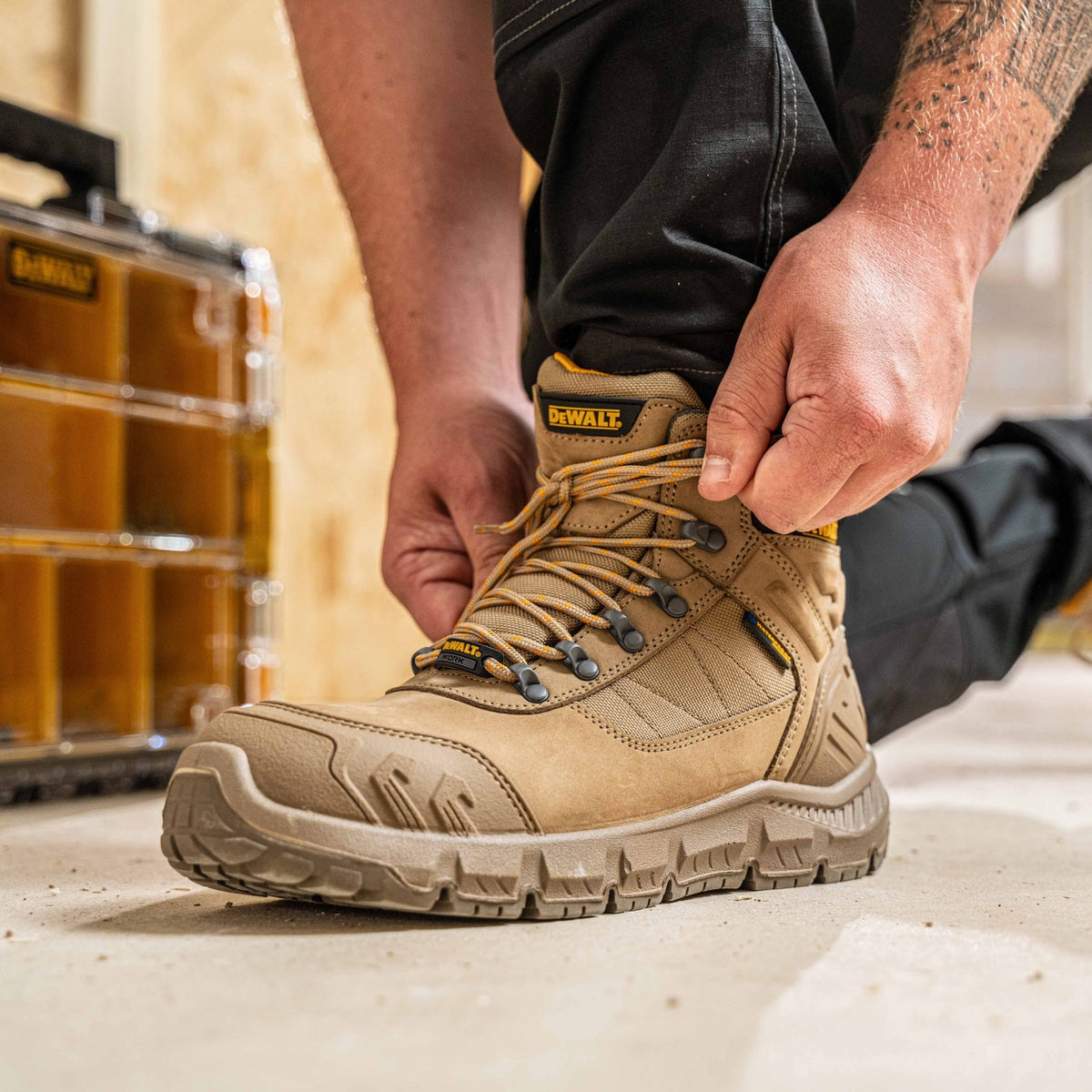 DeWalt Milburn Stone Wide Fit Waterproof Safety Boot | S7 SC FO HRO SR | EN ISO 20345:2022 - Safety Boots