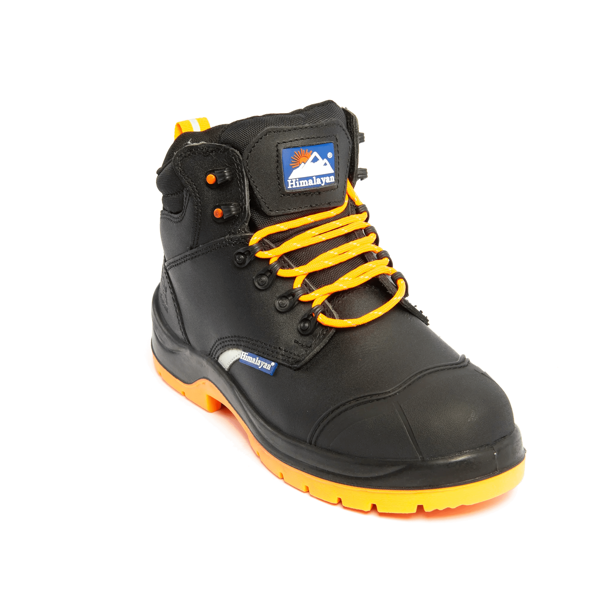 Himalayan 5400 S3/SRC Black ReflectO Safety Boot with Orange Sole - Safety Boot