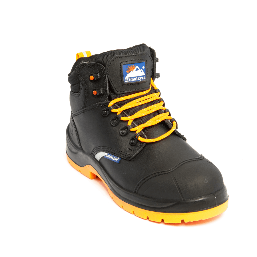 Himalayan 5400 S3/SRC Black ReflectO Safety Boot with Orange Sole