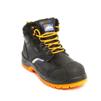 Himalayan 5402 S3/SRC ReflectO Waterproof Black Safety Boot with Orange Sole - Safety Boot