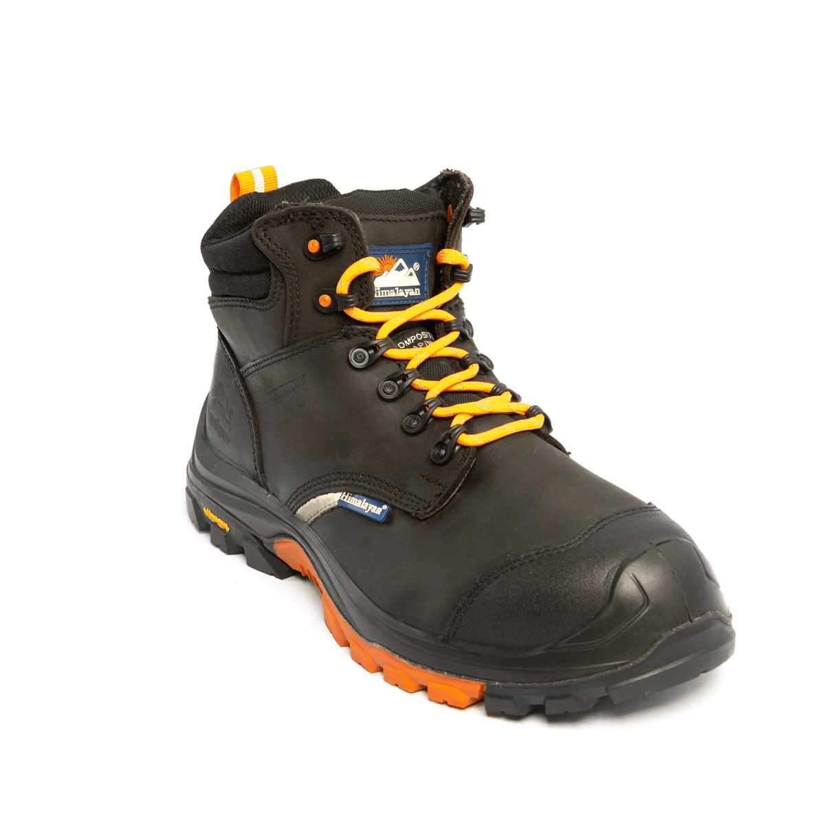 Himalayan Vibram 5601 S3/SRC Composite Waterproof ReflectO Black Safety Boot - Safety Boot