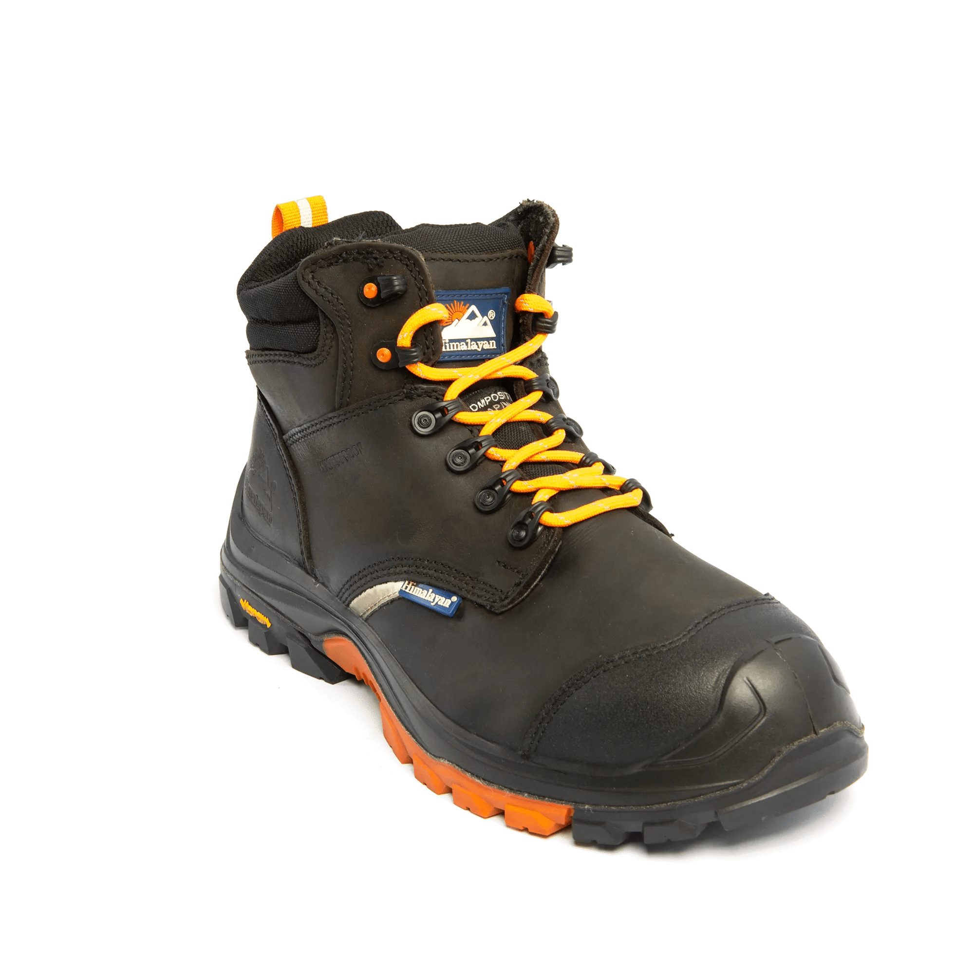 Himalayan Vibram 5601 S3/SRC Composite Waterproof ReflectO Black Safety Boot - Safety Boot