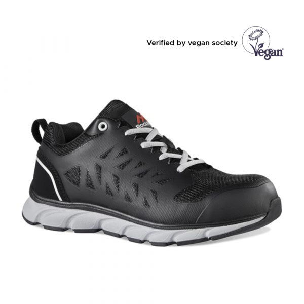 Rock Fall safety trainer black lightweight S1P