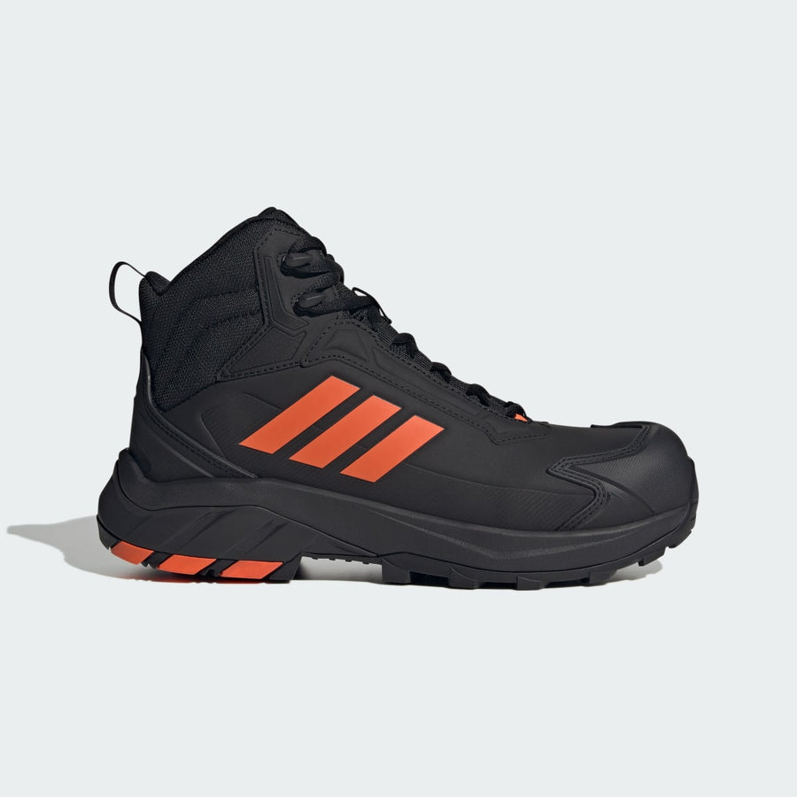 Adidas Granor Mid M S3S Safety Boots - Black / Carbon / Pure Orange