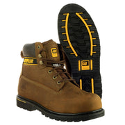 Caterpillar Holton S3 Safety Boot - Brown | Steel Toe S3 HRO SRC | EN ISO 20345:2011 - Safety Boots