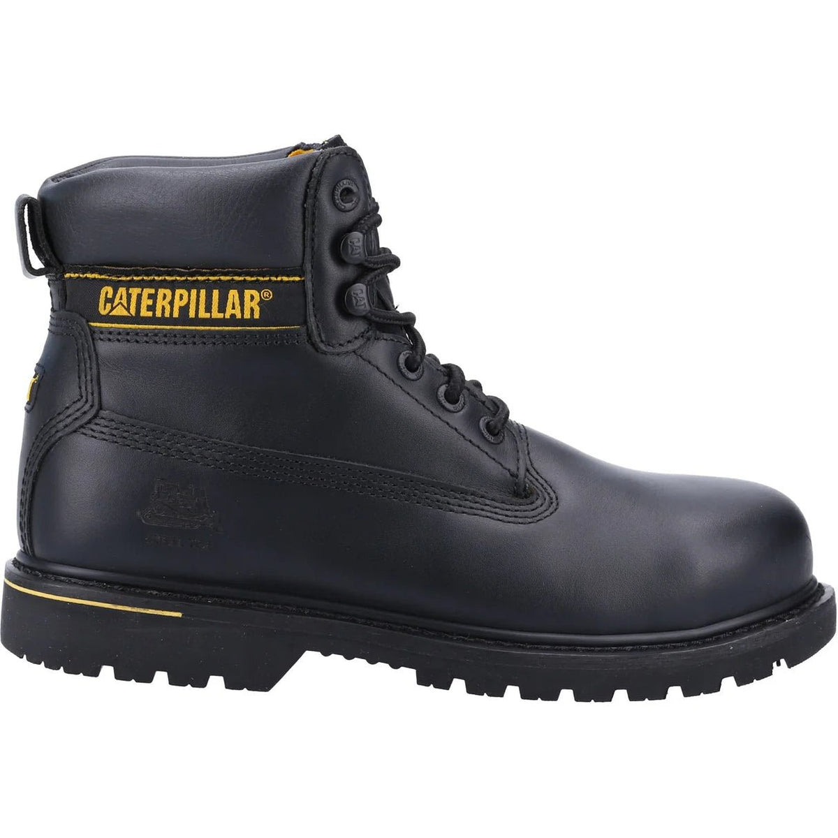 Caterpillar Holton Safety Boot - Black | Steel Toe SB E FO HRO SRC | EN ISO 20345:2022 - Safety Boots
