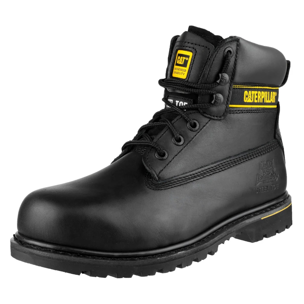 Black Caterpillar Holton Industrial Safety Boots