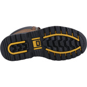 Caterpillar Holton Steel Toe Work Boot Brown