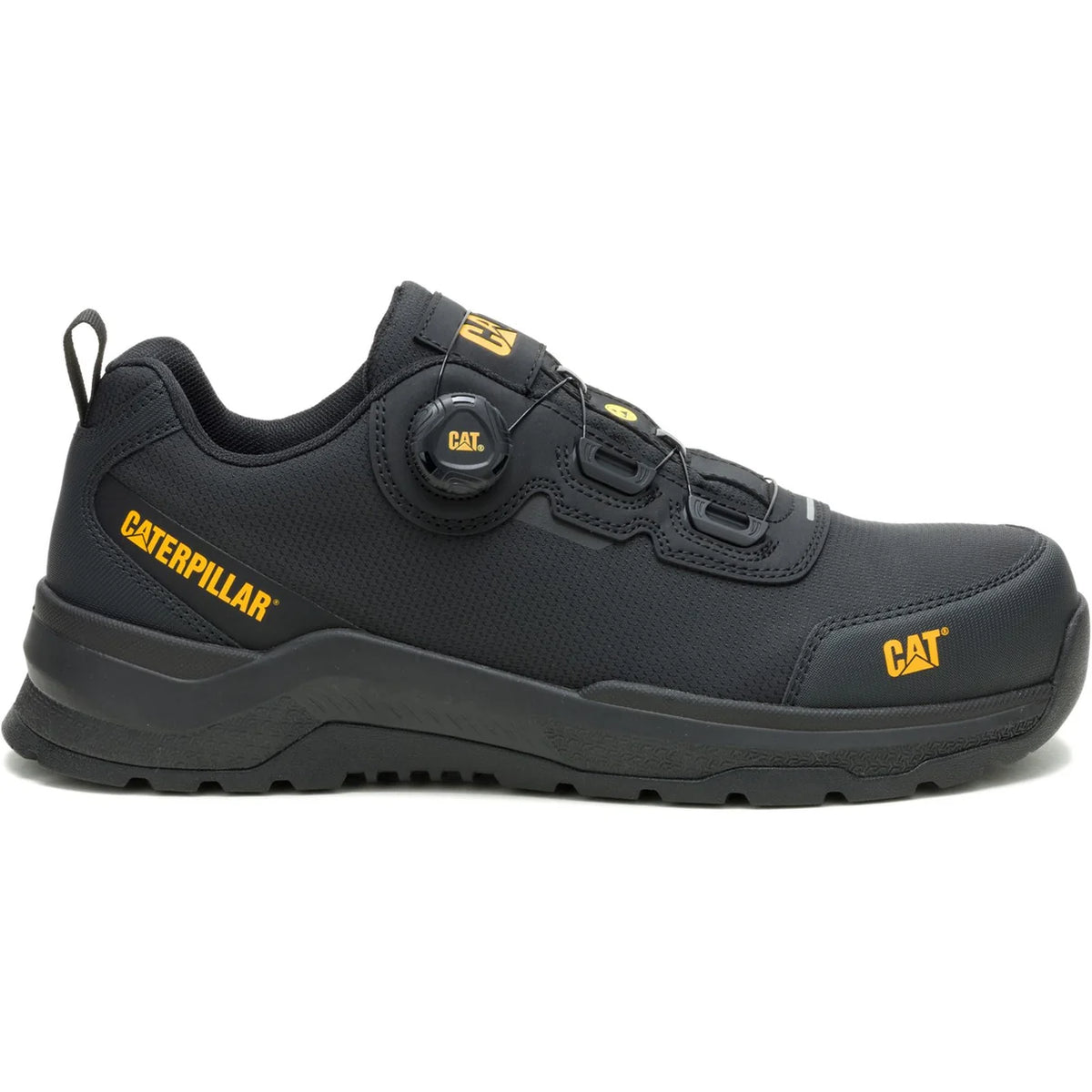 Caterpillar Inductor Tech Low Safety Trainer - Black | Composite Toe S3S ESD HRO SR | EN ISO 20345:2022 - Safety Shoes