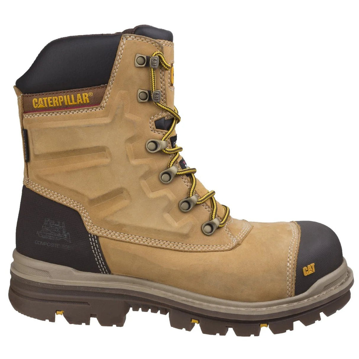 Caterpillar Premier Safety Boot - Honey | Composite Toe S3 WR HRO SRC | EN ISO 20345:2011 - Safety Boots