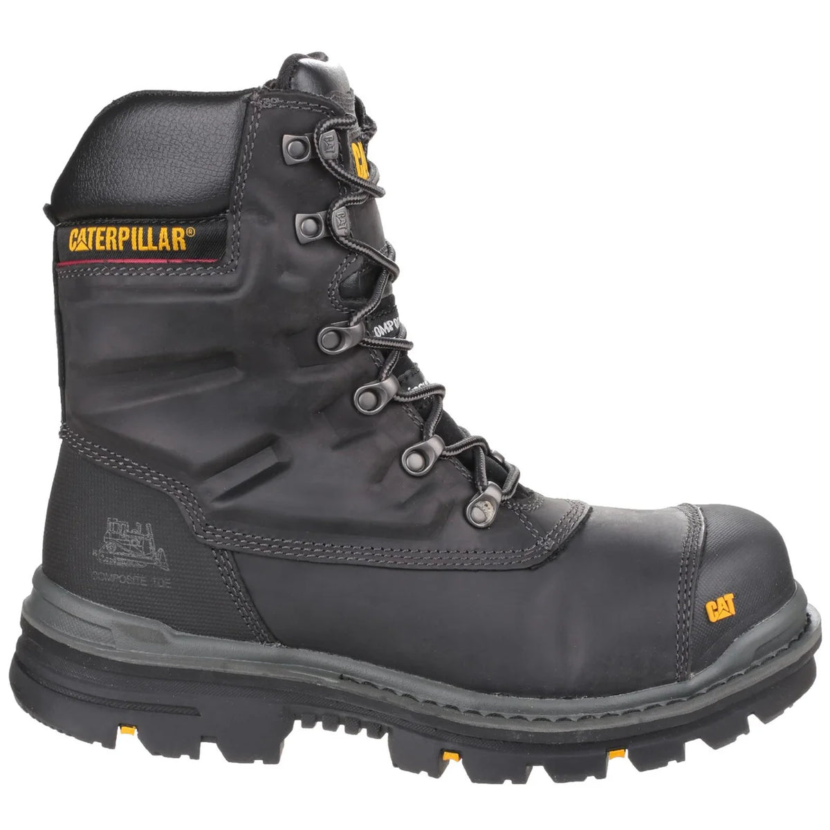 Caterpillar Premier Waterproof Safety Boot - Black | Composite Toe S3 WR HRO SRC | EN ISO 20345:2011 - Safety Boots