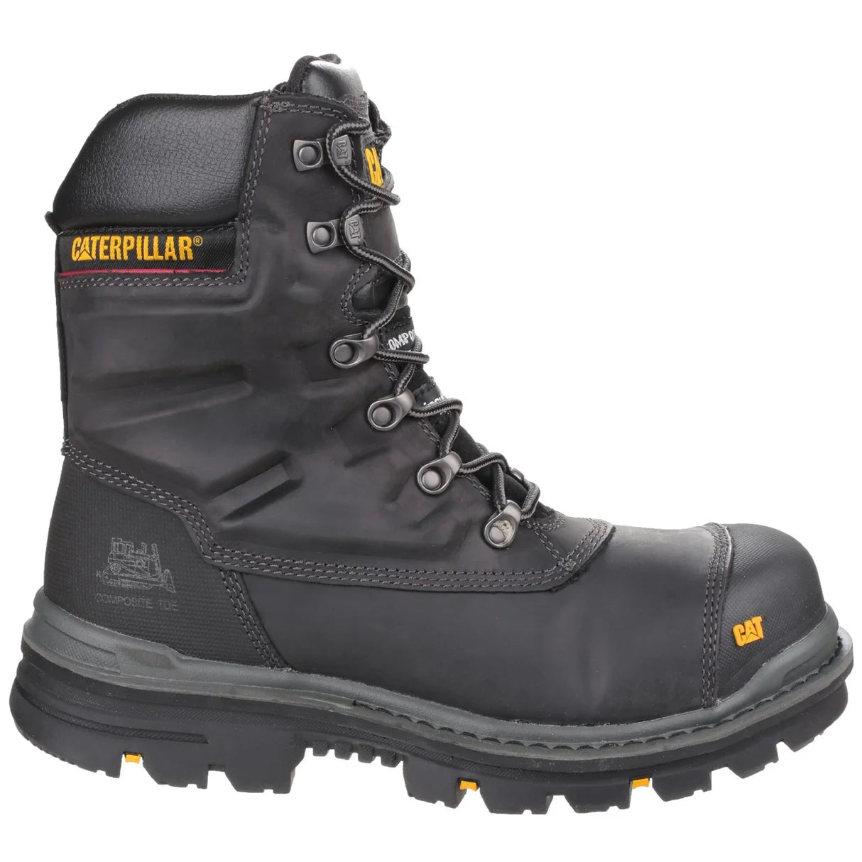 Caterpillar Premier Waterproof Safety Boot - Black | Composite Toe S3 WR HRO SRC | EN ISO 20345:2011 - Safety Boots