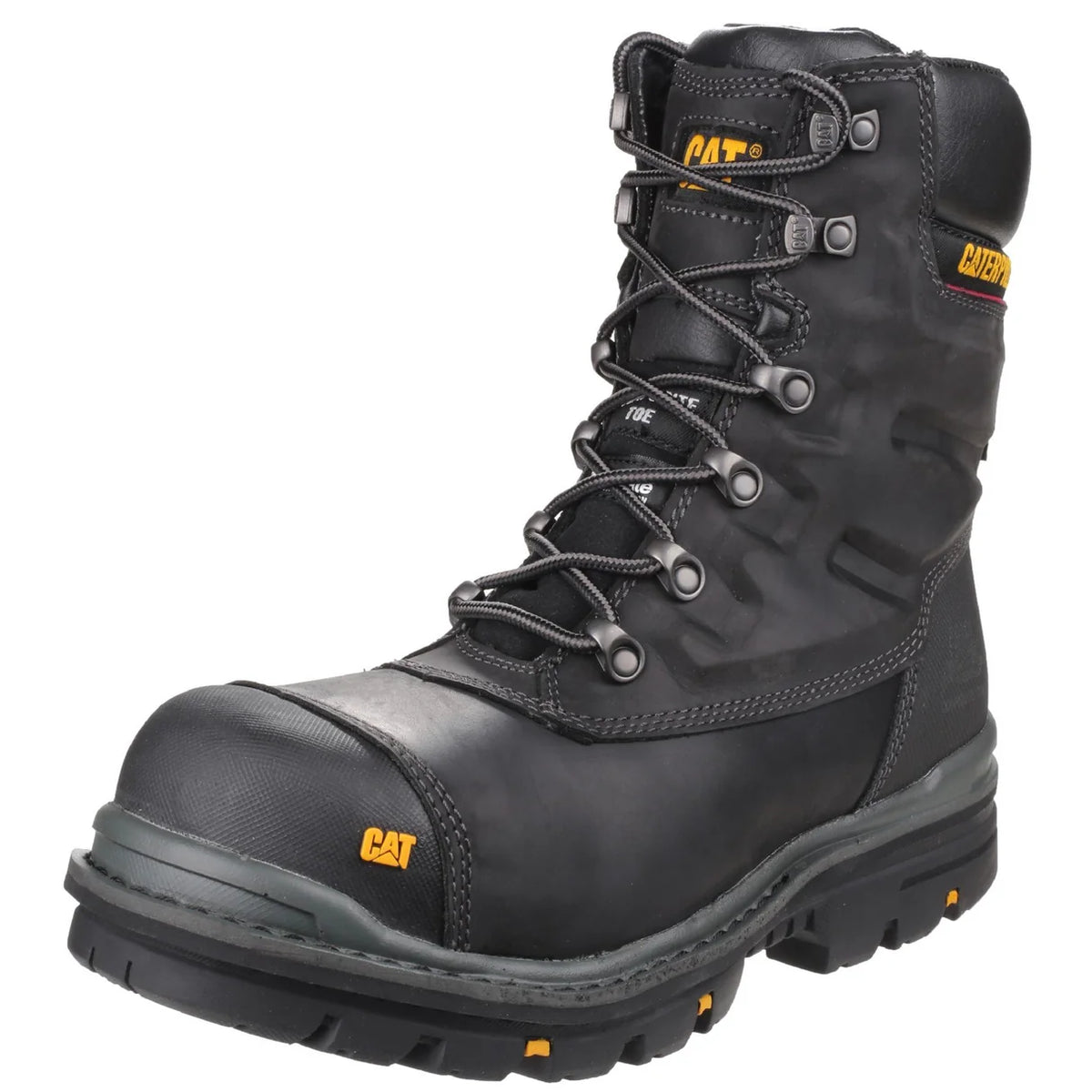 Caterpillar Premier Waterproof Safety Boot - Black | Composite Toe S3 WR HRO SRC | EN ISO 20345:2011 - Safety Boots