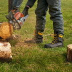 Rock Fall RF328 Chatsworth Brown Waterproof Chainsaw Safety Boot | Steel Toe S3 WR EH SRC | EN ISO 20345 & 17249 - Chainsaw Safety Boots