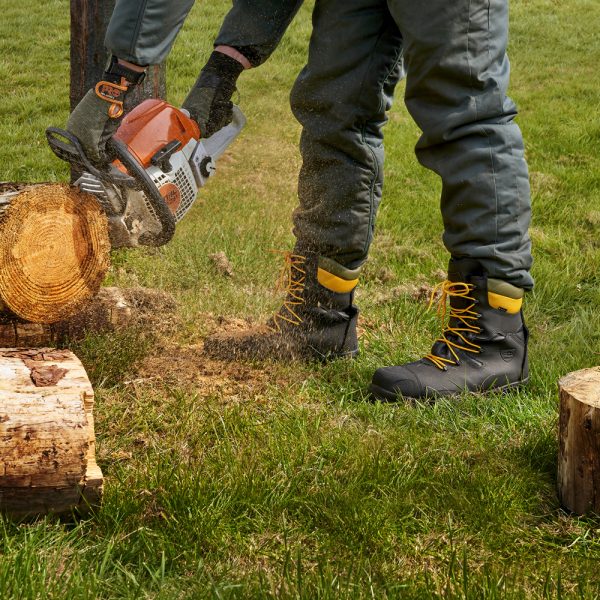 Rock Fall RF328 Chatsworth Brown Waterproof Chainsaw Safety Boot | Steel Toe S3 WR EH SRC | EN ISO 20345 & 17249 - Chainsaw Safety Boots