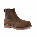 womens chelsea safety boot burgundy waterproof S3