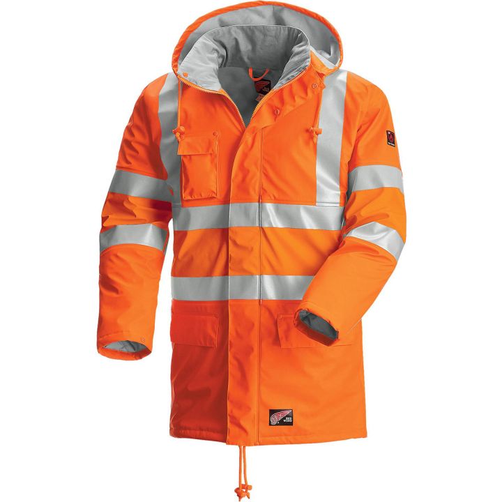 Red Wing Men's HiVis Rainwear Parka 65190 - Orange - Red Wing Workwear