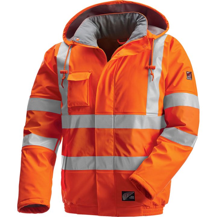 Red Wing Men's HiVis Rainwear Jacket - Insulated 65191 - Orange