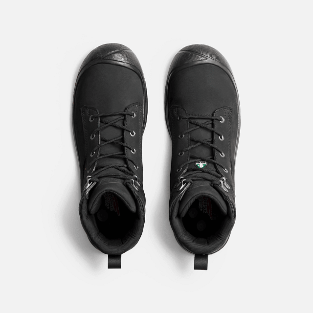 Red Wing VersaPro safety boot side view black waterproof