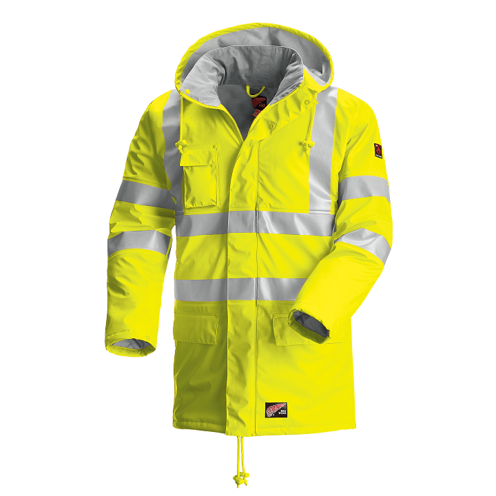 Red Wing Men's Hi-Vis Insulated FR Rainwear Parka 65190 - Work Parkas