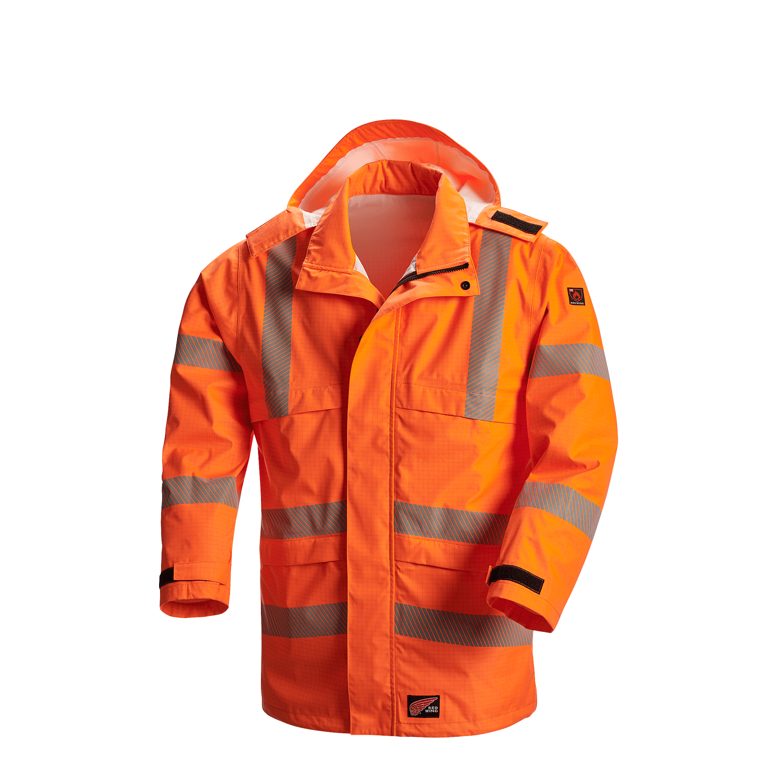 Red Wing Men's FlashGuard Hi-Vis FR Rainwear Jacket 65192 - Waterproof Work Jackets