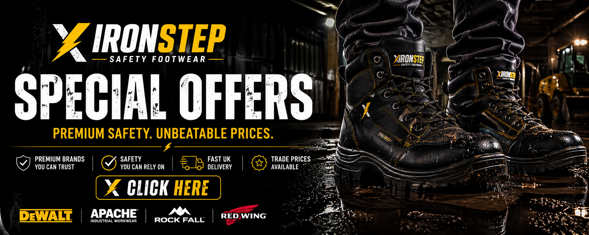 Safety boots UK industrial work footwear IronStep
