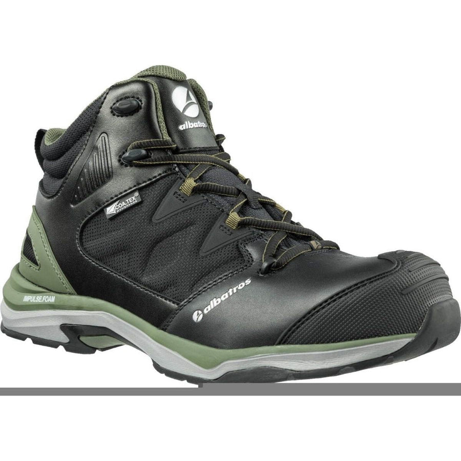 Albatros Ultratrail CTX Mid Safety Boot S3 WR - Black/Olive Green