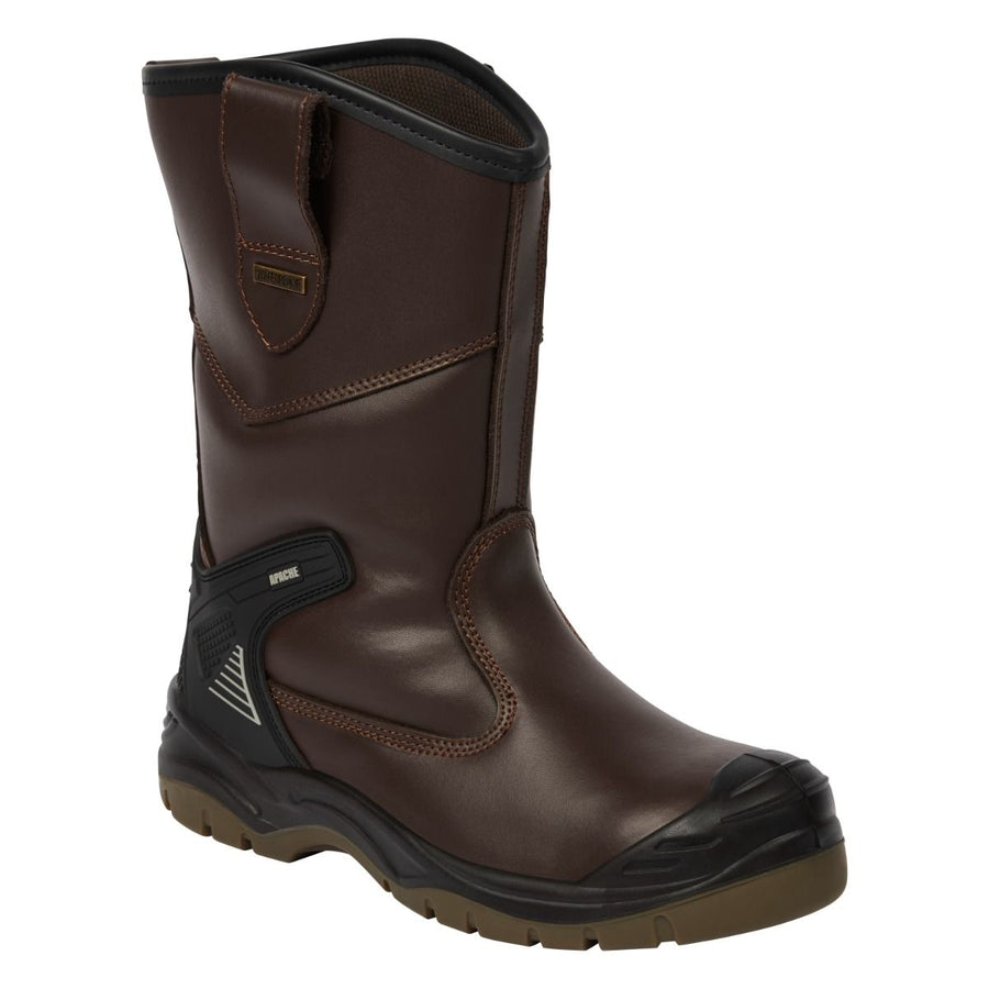 Apache AP305 Brown Waterproof Rigger Boot S7