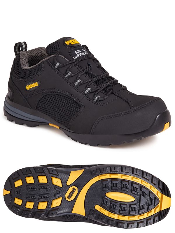 Apache AP318SM Black Safety Trainer S1P - Safety Trainer